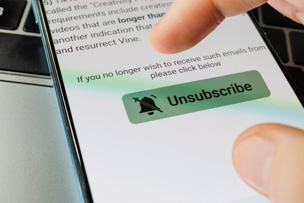 unsubscribing